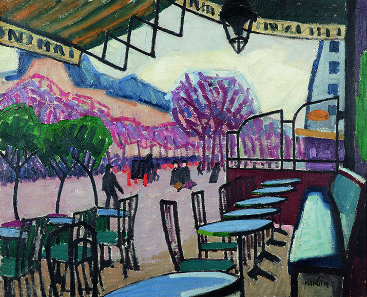 AUGUSTE HERBIN (1882-1960)LA TERRASSE DE CAFE, BASTIA (1907)