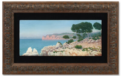 WILLIAM DEGOUVE DE NUNCQUES  (1867-1935)CÔTE AUX BALÉNARES (majorque,cala san vicente)