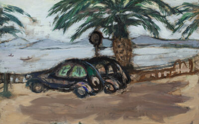 MARIE-LOUISE VON MOTESICZKY (1906-1966) CARS WITH PALMTREES (CA.1960)