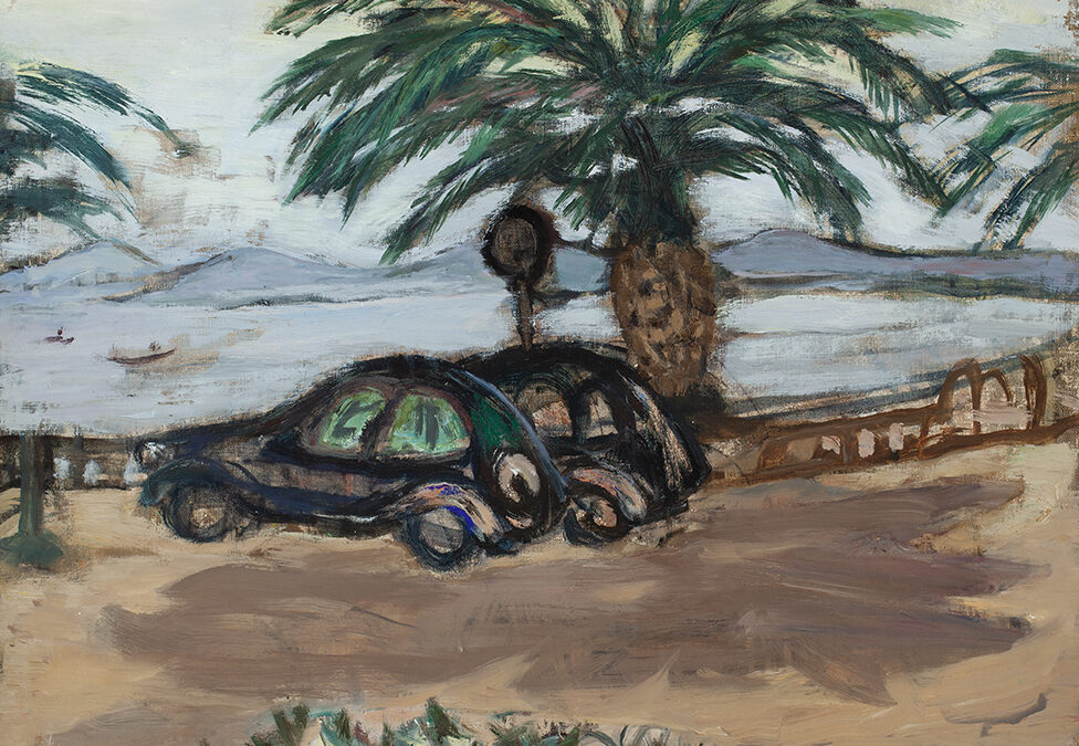 MARIE-LOUISE VON MOTESICZKY (1906-1966) CARS WITH PALMTREES (CA.1960)