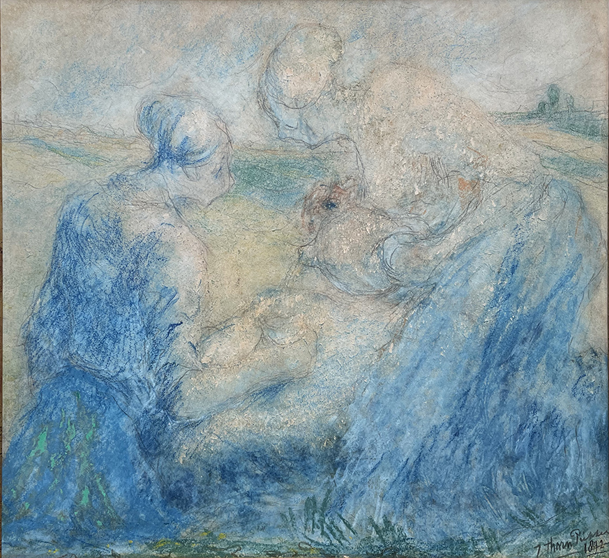 JOHAN THORN PRIKKER (1868-1932) Twee vrouwen op het land (1892)
