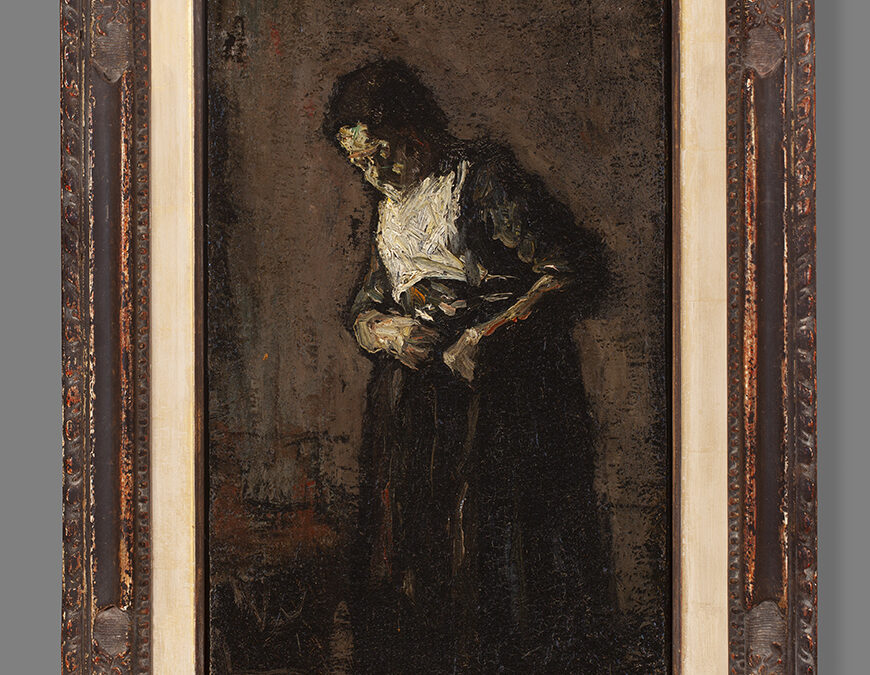 SUZE ROBERTSON (1855-1922)AANKLEDENDE VROUW