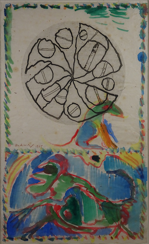 PIERRE ALECHINSKY (1927) COMPOSITION (1975)