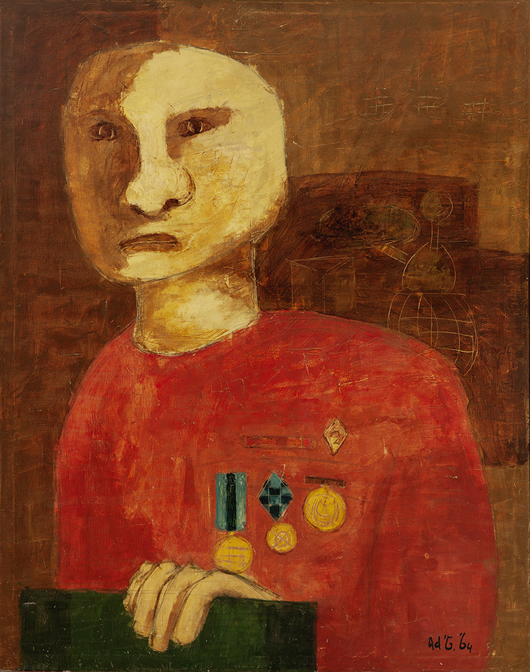 AD GERRITSEN (1940-2015) MAN WITH MEDAL (1964)